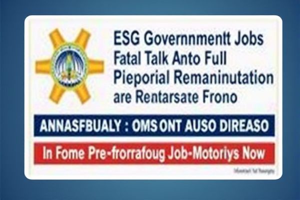 ESG Government Job Opportunities in India